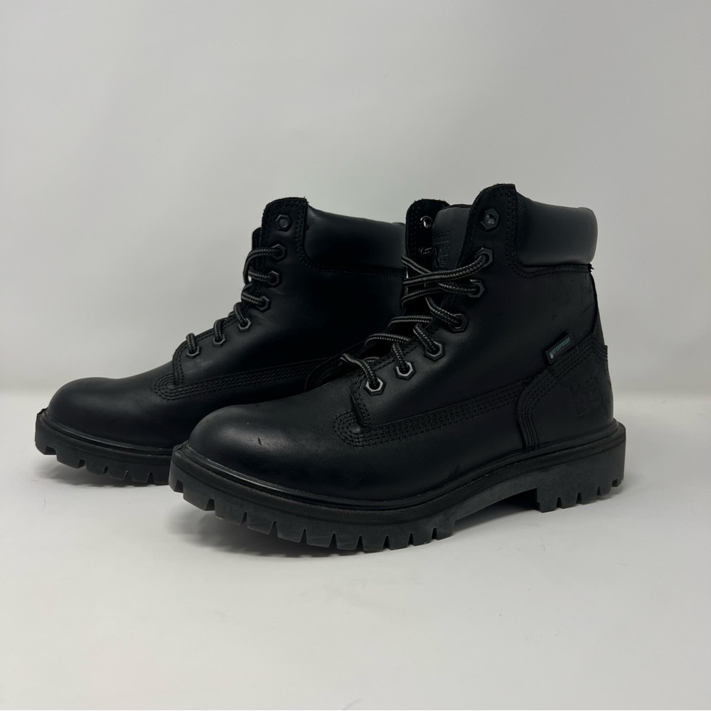 Timberland Pro Boot Women Size 6 Direct Attach Steel Toe Work Black Leather